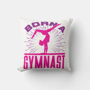 Geboren gymnaste gymnastiek liefhebber kussen