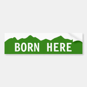 Geboren hier - Colorado Bumpersticker
