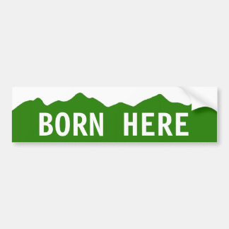 Geboren hier - Colorado Bumpersticker