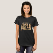 Geboren in 1924 Vintage 2 T-shirt (Voorkant volledig)