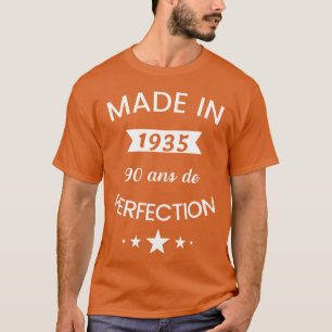 Geboren in 1935 humor 90 jaar jubileum meisje t-shirt
