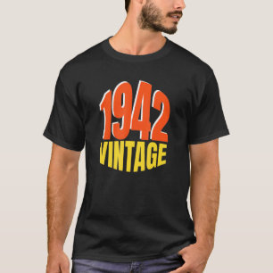 Geboren in 1942: 80ste verjaardag van de baarmoede t-shirt