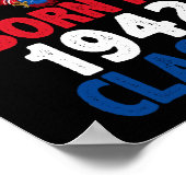 Geboren in 1942 Klassiek Poster (Hoek)