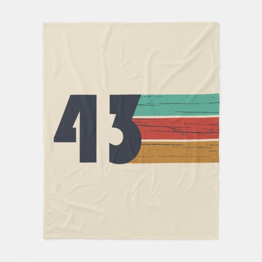 Geboren in 1943  fleece deken (Voorkant)