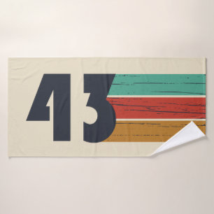 Geboren in 1943 Vintage Verjaardagscadeau Badhanddoek