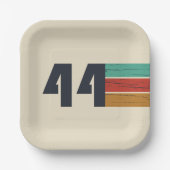 Geboren in 1944 80e verjaardag papieren bordje (Voorkant)