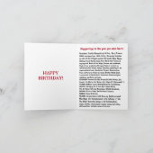 Geboren in 1944, Birthday Fun Facts Kaart (Binnen)