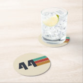 Geboren in 1944 jaar ronde kartonnen onderzetter (Insitu)