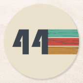 Geboren in 1944 jaar ronde kartonnen onderzetter (Voorkant)