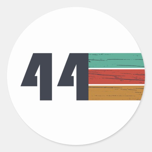 Geboren in 1944 jaar ronde sticker (Voorkant)