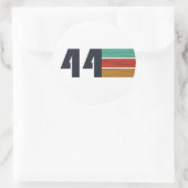 Geboren in 1944 jaar ronde sticker (Tas)