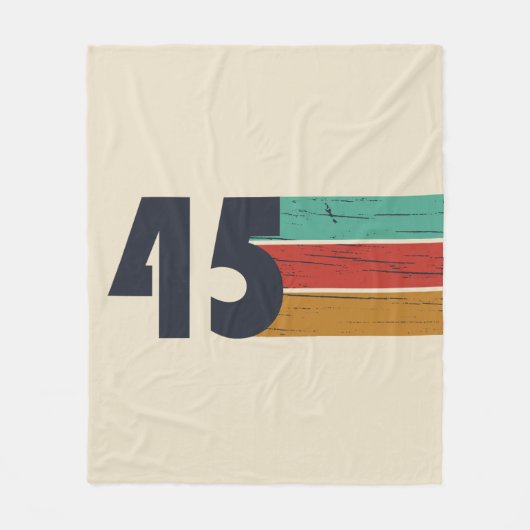 Geboren in 1945  80ste verjaardagscadeau fleece deken (Voorkant)