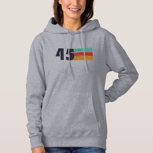 Geboren in 1945 80ste verjaardagscadeau hoodie (Voorkant)