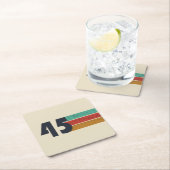 Geboren in 1945  80ste verjaardagscadeau kartonnen onderzetters (Insitu)