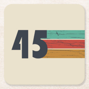 Geboren in 1945  80ste verjaardagscadeau kartonnen onderzetters