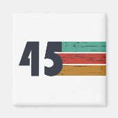 Geboren in 1945 80ste verjaardagscadeau magneet (Voorkant)