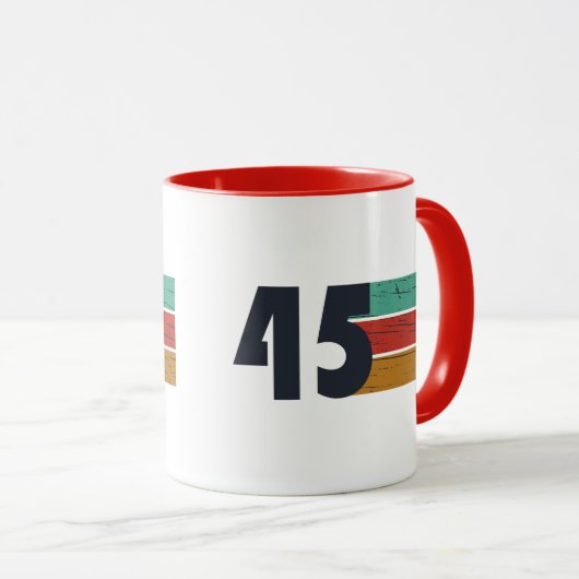 Geboren in 1945 80ste verjaardagscadeau mok (Voorkant rechts)