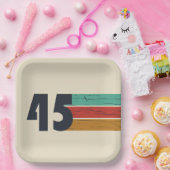 Geboren in 1945  80ste verjaardagscadeau papieren bordje (Feest)