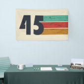 Geboren in 1945 80ste verjaardagscadeau spandoek (Beurs)