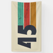 Geboren in 1945 80ste verjaardagscadeau spandoek (Verticaal)