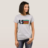 Geboren in 1945 80ste verjaardagscadeau t-shirt (Voorkant volledig)