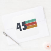 Geboren in 1945  80ste verjaardagscadeau vierkante sticker (Envelop)