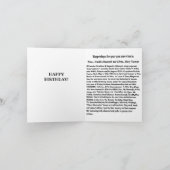 Geboren in 1945: Wenskaart van de 'Birthday'-wedst Kaart (Binnen)