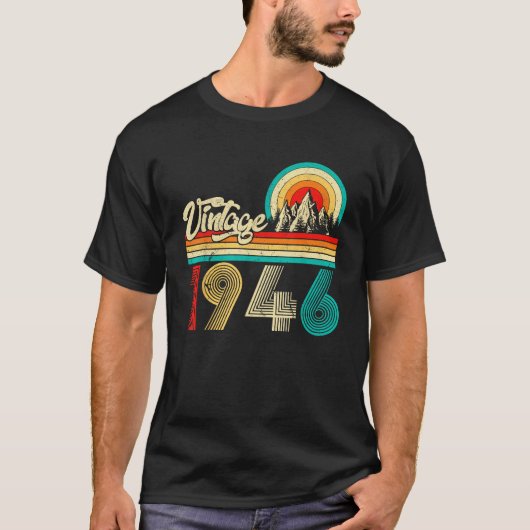 Geboren in 1946 1946 Gifts Design voor Limited Edi T-shirt (Voorkant)