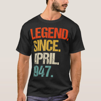 Geboren in 1947 77 Jaar Oud Made in 1947 77e Geboo T-shirt