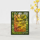 Geboren in 1947 Plechtige feesten Kaart (Gele Bloem)