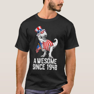Geboren in 1948 74 jaar oud in 1948 74e geboorte t-shirt