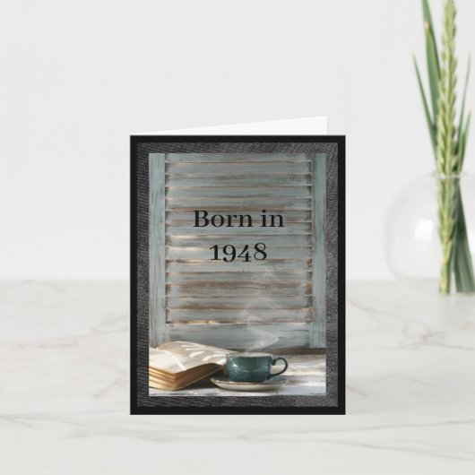 Geboren in 1948 Plechtige feiten op de verjaardag  Kaart (Voorkant)