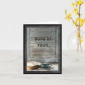 Geboren in 1948 Plechtige feiten op de verjaardag  Kaart (Gele Bloem)