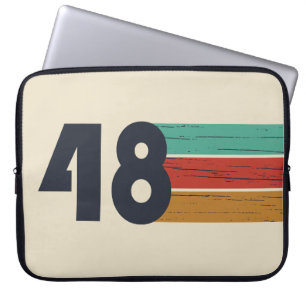 Geboren in 1948 verjaardag laptop sleeve