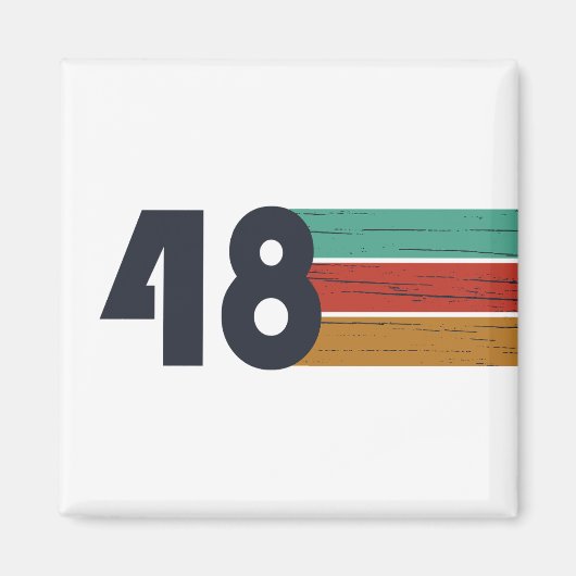 Geboren in 1948 verjaardag magneet (Voorkant)