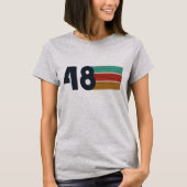 Geboren in 1948  verjaardag t-shirt (Voorkant)
