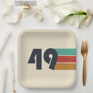 Geboren in 1949 75e verjaardag papieren bordje