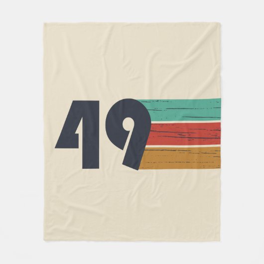 Geboren in 1949  jaar fleece deken (Voorkant)