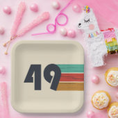 Geboren in 1949  jaar papieren bordje (Feest)