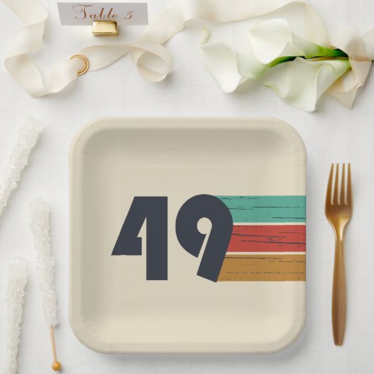 Geboren in 1949  jaar papieren bordje (Huwelijk)