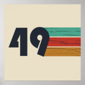 Geboren in 1949  jaar poster (Voorkant)