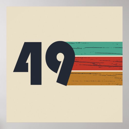 Geboren in 1949  jaar poster (Voorkant)