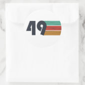 Geboren in 1949  jaar ronde sticker (Tas)