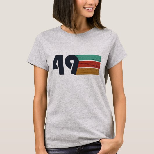 Geboren in 1949 jaar t-shirt (Voorkant)