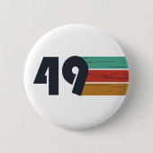 Geboren in 1949 Vintage Verjaardagsfeestje Ronde Button 5,7 Cm (Voorkant)