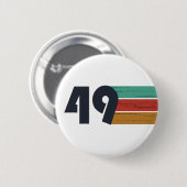 Geboren in 1949 Vintage Verjaardagsfeestje Ronde Button 5,7 Cm (Voorkant /achterkant)