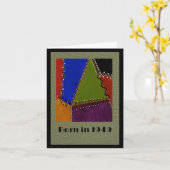 Geboren in 1949: Wenskaart van de 'Birthday'-wedst Kaart (Gele Bloem)