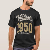 geboren in 1950 - 72 jaar oud, Retro Classic T-shirt (Voorkant)