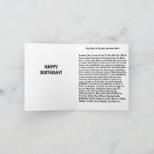 Geboren in 1950 Plechtige feiten Kaart (Binnen)