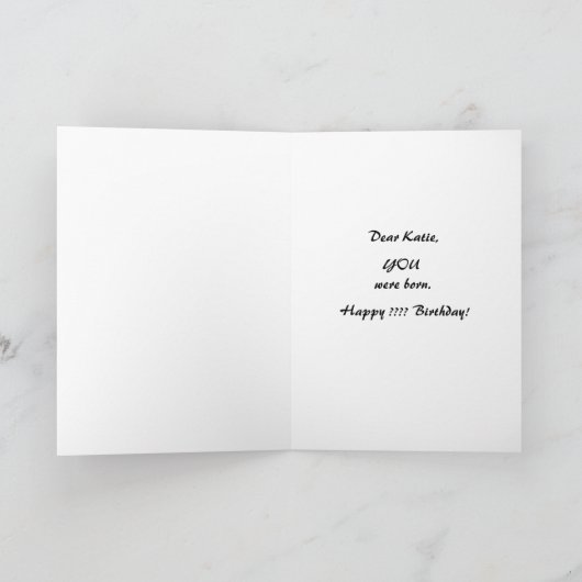 Geboren in 1950 Verjaardag Wenskaart Kaart (Binnen)